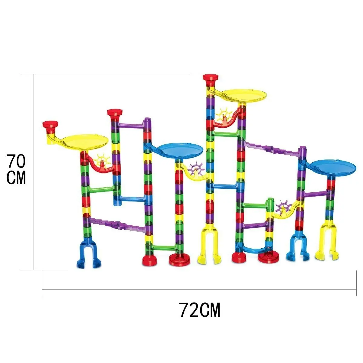 Ausway 122PCS Marble Run Game Marble Race Track Light Marbles Kids Birthday Gift