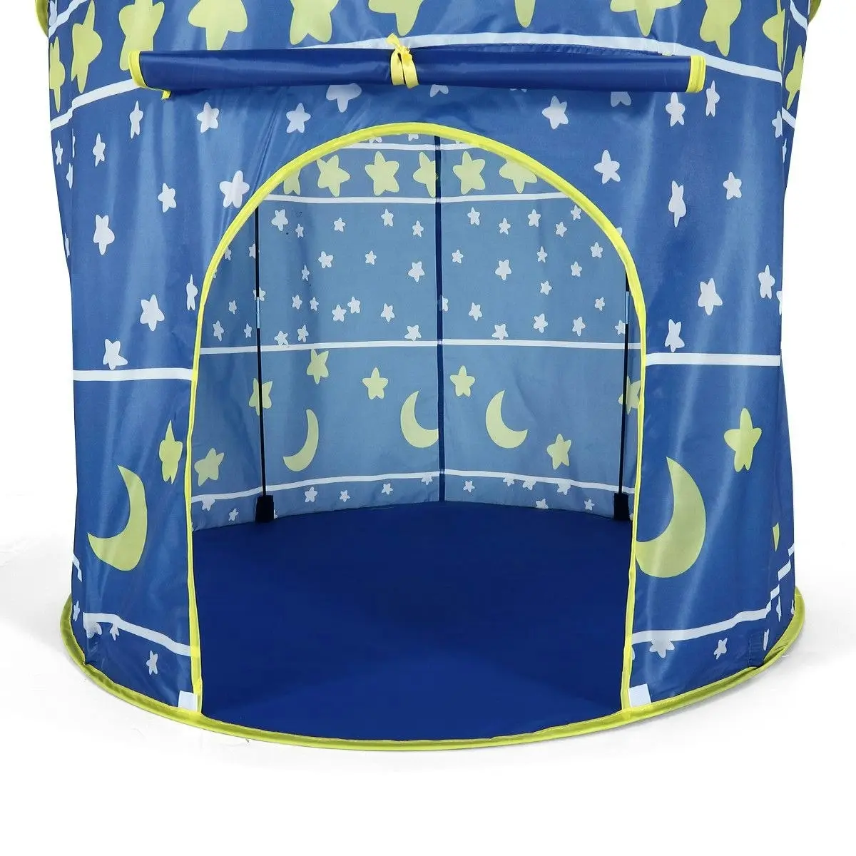 Ausway Castle Play Tent for Boys Girls Night-Sky Kids Play House Star Moon - Blue