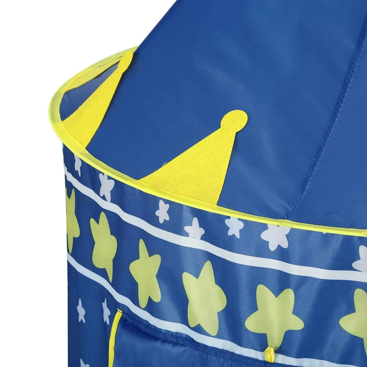 Ausway Castle Play Tent for Boys Girls Night-Sky Kids Play House Star Moon - Blue