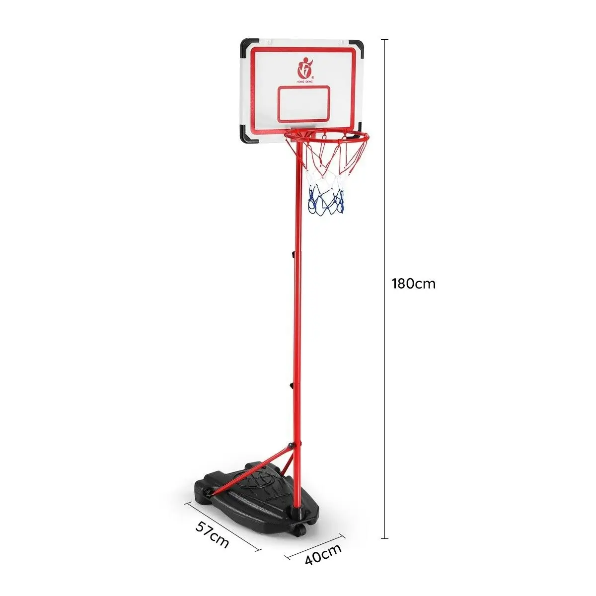 Ausway 2m Portable Adjustable Basketball Stand Hoop System for Kids w Basketball