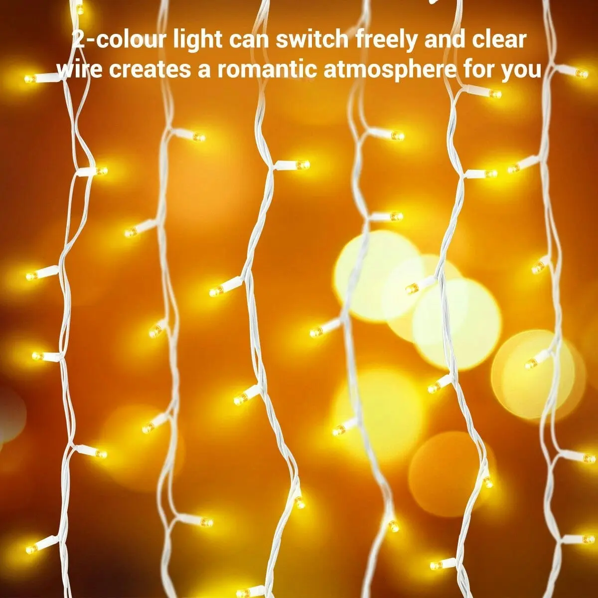 Solight 10m Christmas LED Light String Strip Rope Xmas Tree Decor Holiday Ornament Outdoor Indoor IP44 Waterproof Bio Colour