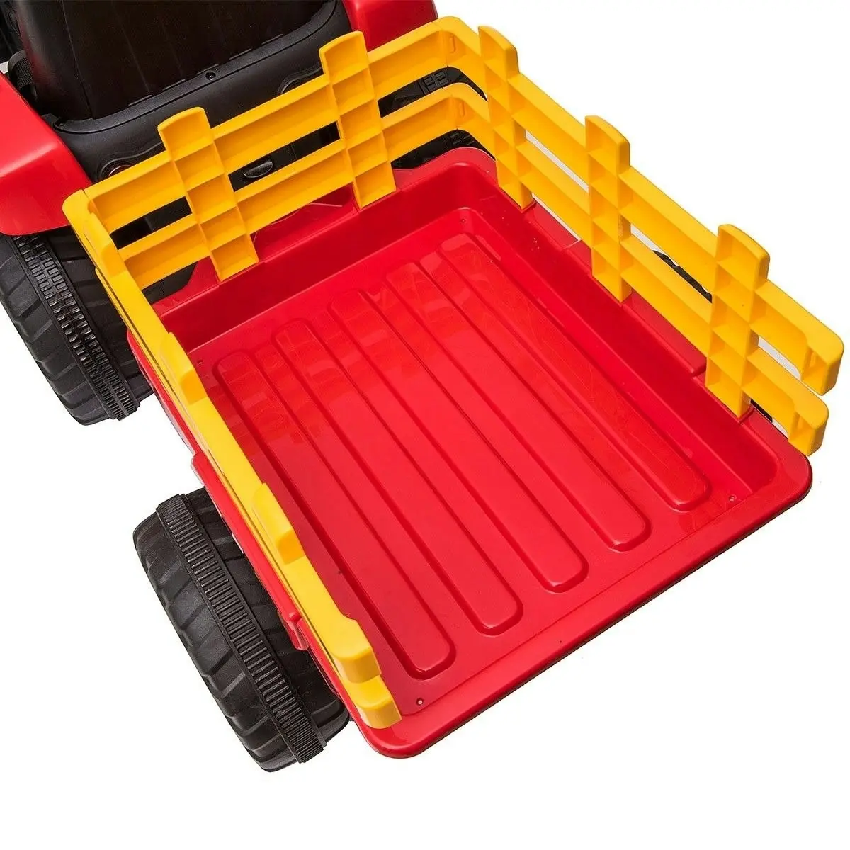 Ausway 12V Electric Kids Ride On Tractor and Trailer Farm Toy Tractor Set