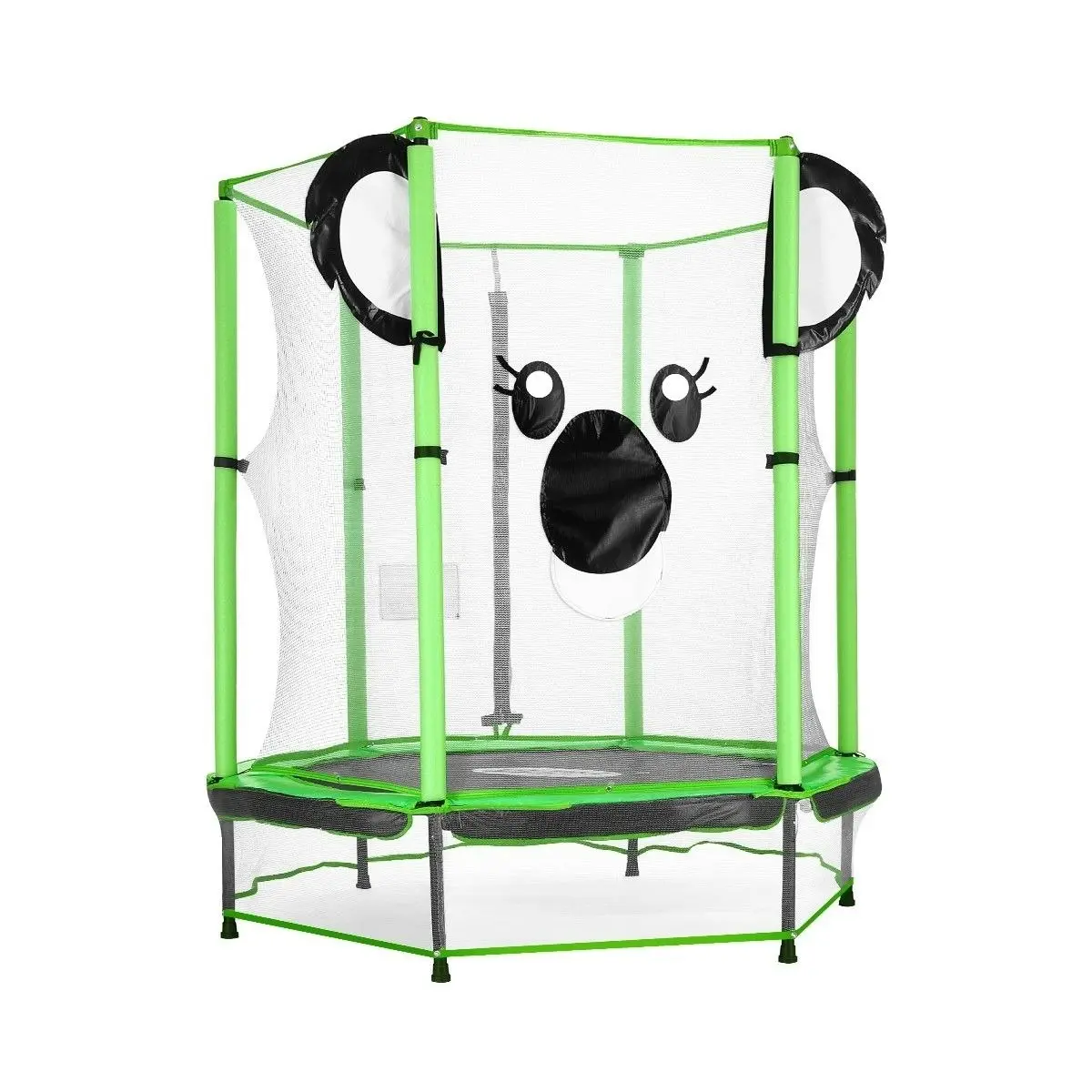 Genki  55 Inch Koala Trampoline for Kids with Safety Net Enclosure