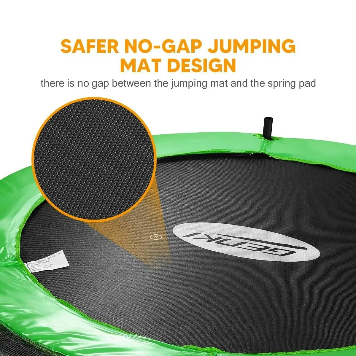 Genki  55 Inch Koala Trampoline for Kids with Safety Net Enclosure