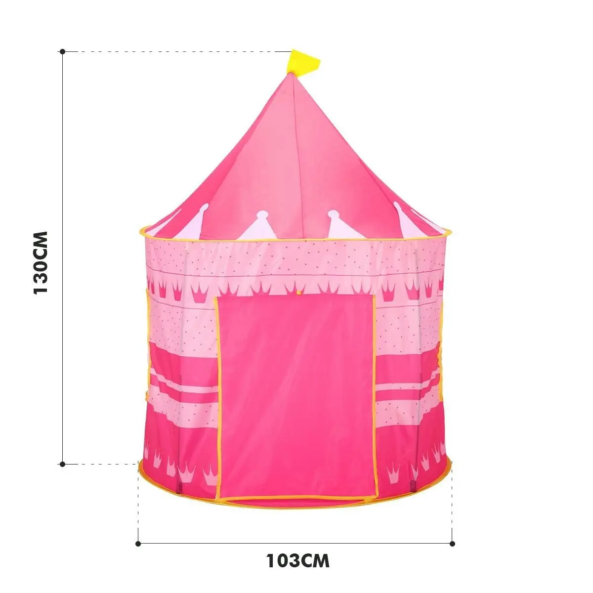 Ausway Kids Play Tent Princess Castle for Girls Children Play House Indoor Outdoor Game Pink