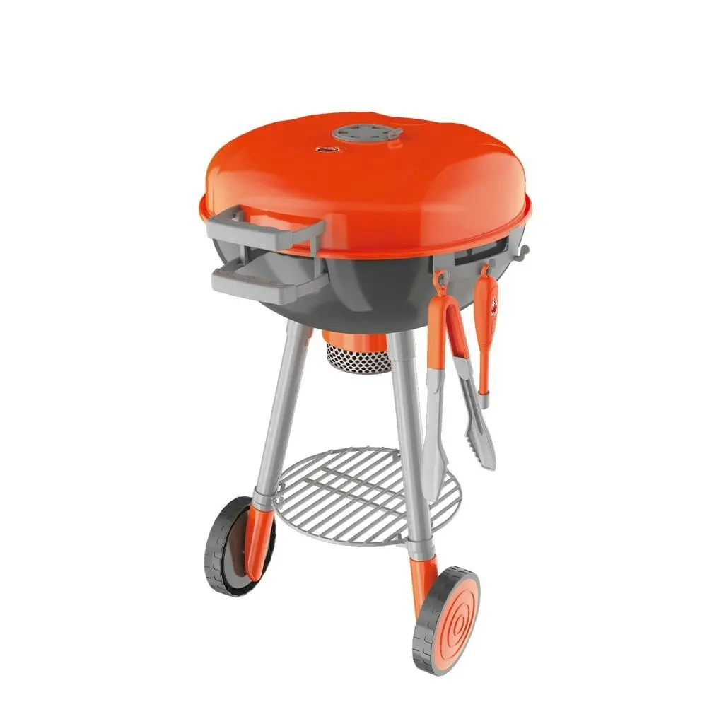 Ausway Kids Pretend BBQ Grill Barbeque Playset Toy Set with Sound LED Light Smoke 79x30x35.5CM