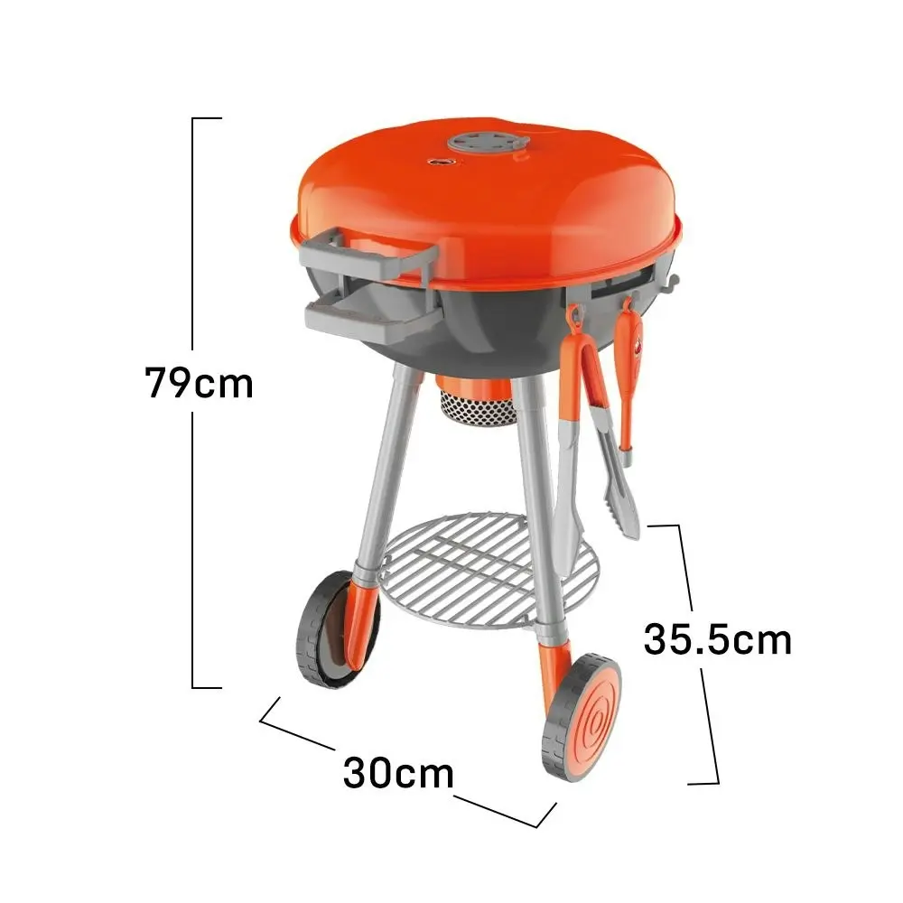 Ausway Kids Pretend BBQ Grill Barbeque Playset Toy Set with Sound LED Light Smoke 79x30x35.5CM