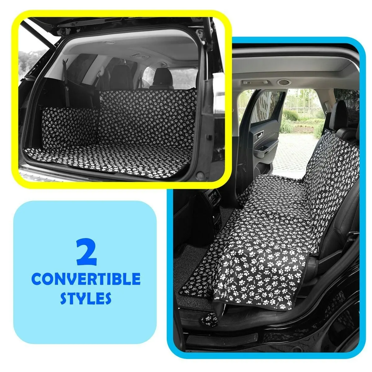 Pet Scene Dog Pet Car Seat Cover Cat Hammock Back Blanket Beach Mat Rear Bench Protector Waterproof