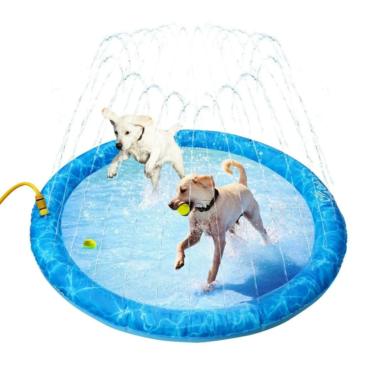 AFP  Pet Dog Sprinkler Splash Pad Mat Kids Outdoor Water Play Spray Pool Toy 100cm