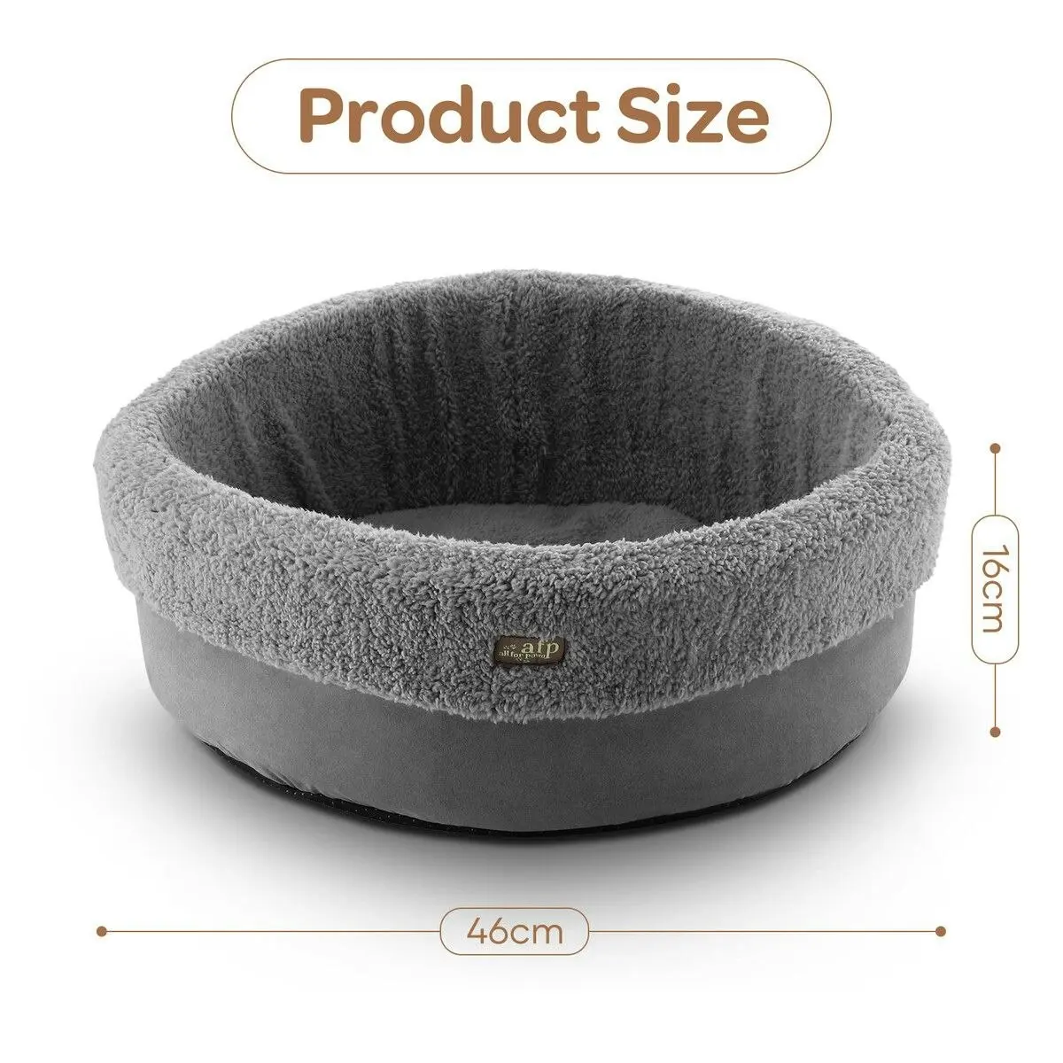 Pet Scene Heated Dog Cat Pet Bed Kitten Puppy Heater Washable Heating Calming Warmer Warming Comforting Indoor Nest 46x46x16cm