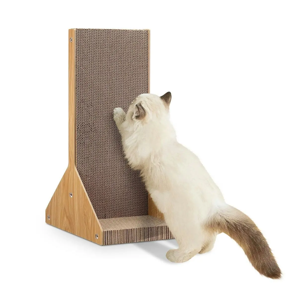 Pet Scene Corrugated Cardboard Cat Scratching Board Cat Tree Scratcher Pad Lounge Toy Furniture