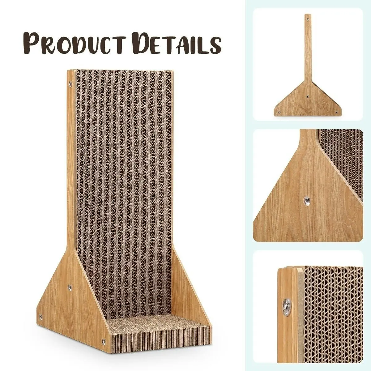 Pet Scene Corrugated Cardboard Cat Scratching Board Cat Tree Scratcher Pad Lounge Toy Furniture