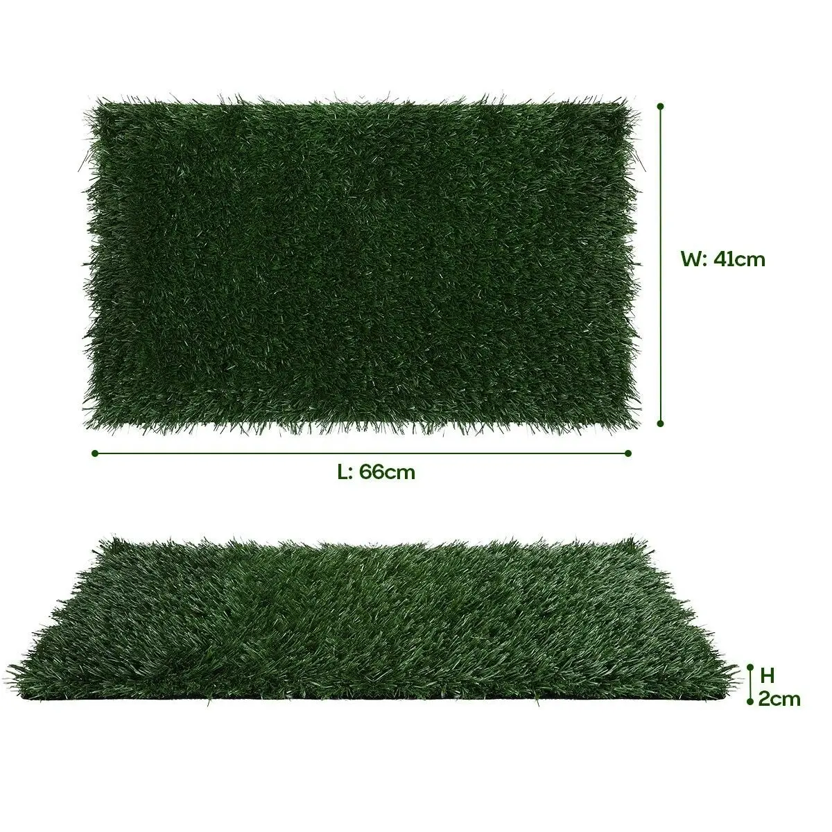 PaWise Pet Dog Grass Toilet Pee Pad Indoor Puppy Potty Training Mat Patch with Removable Tray