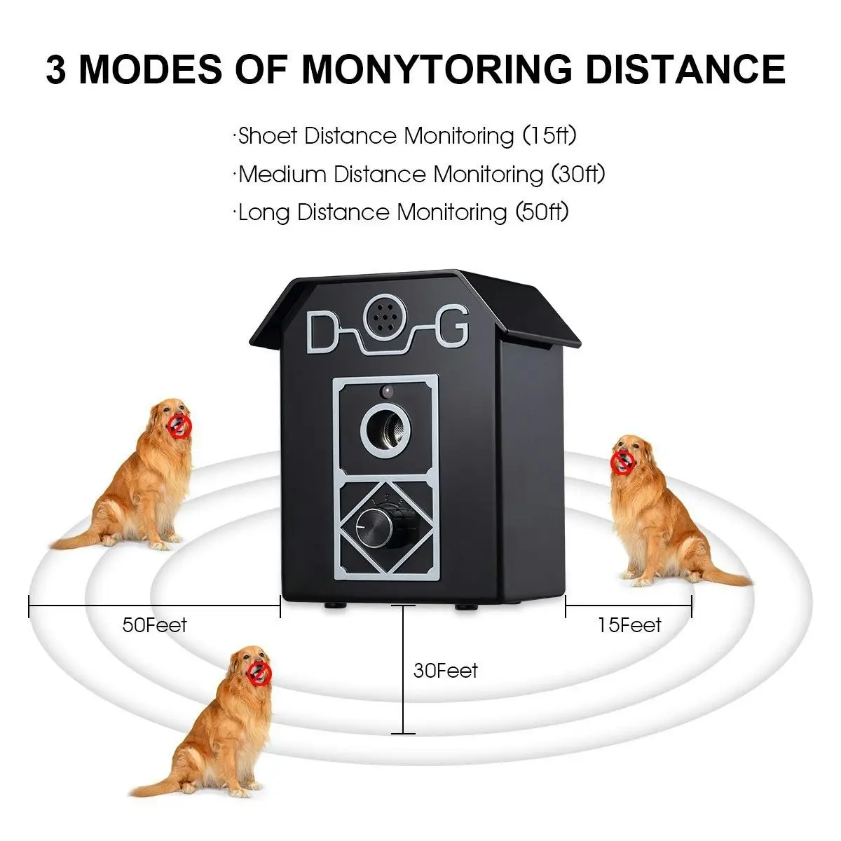 Pet Scene MAXKON Anti Barking Device Ultrasonic Dog Bark Controller