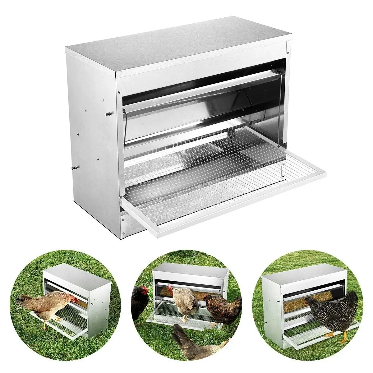 Ausway Automatic Galvanized Chicken Feeder 10kg