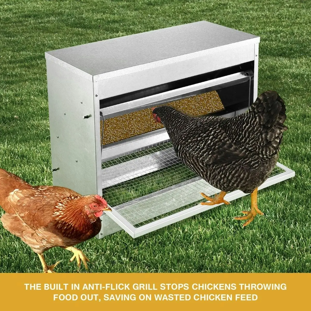 Ausway Automatic Galvanized Chicken Feeder 10kg