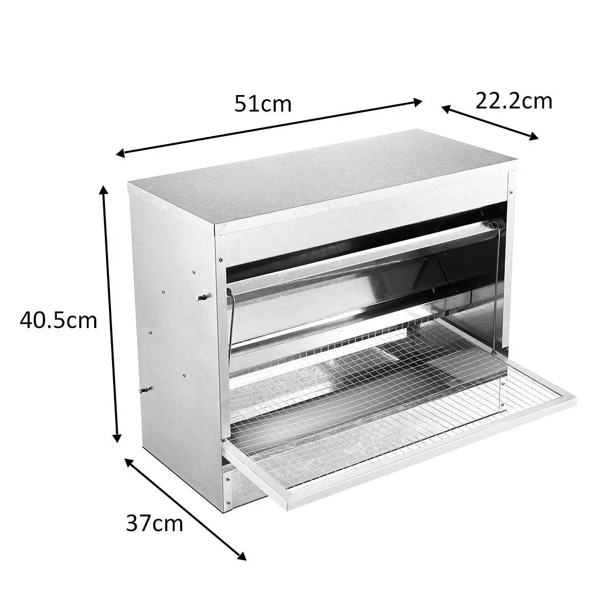 Ausway Automatic Galvanized Chicken Feeder 10kg