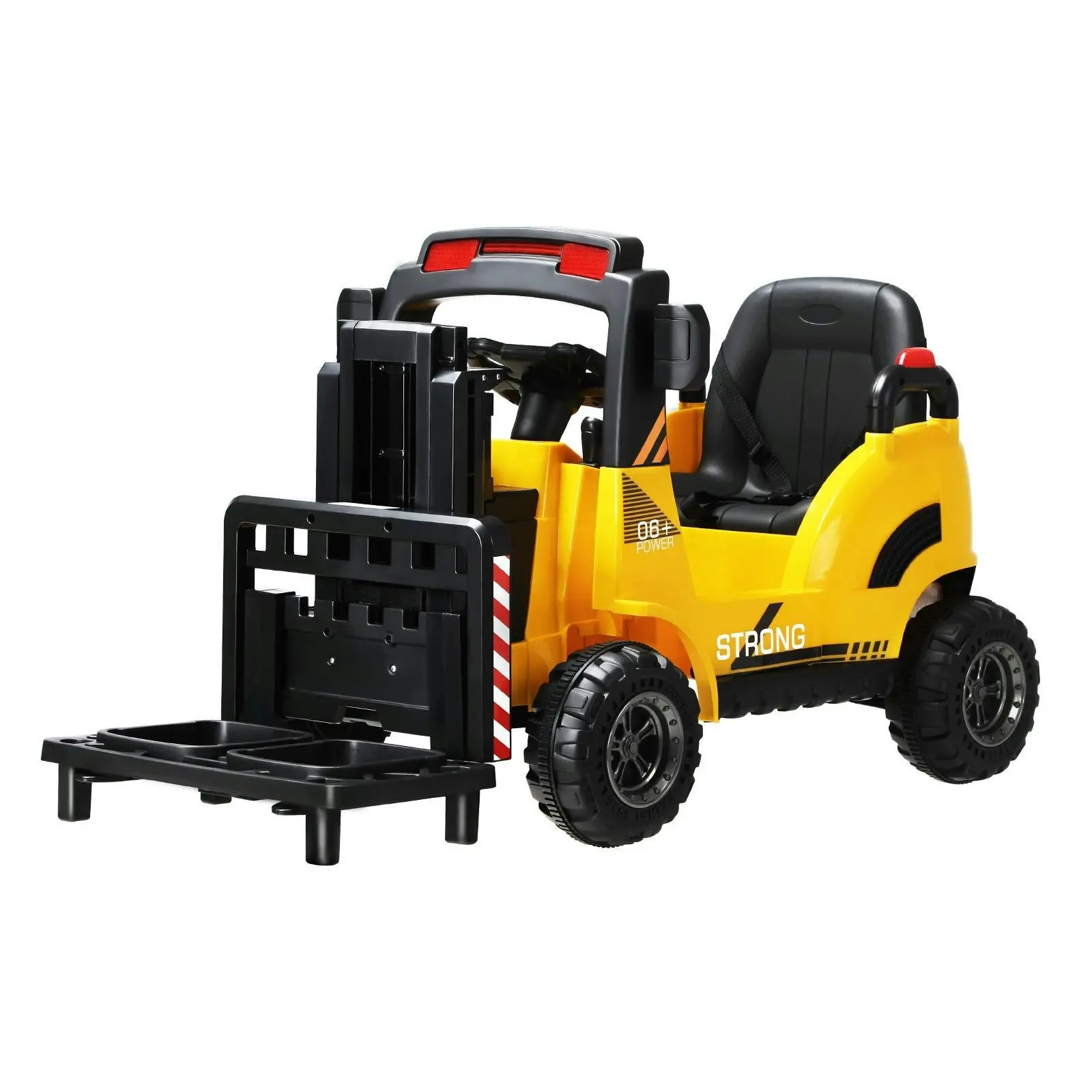 Mazam Kids Ride-On Forklift 12V Electric Operated Car Toy W/ Lift/Load Yellow