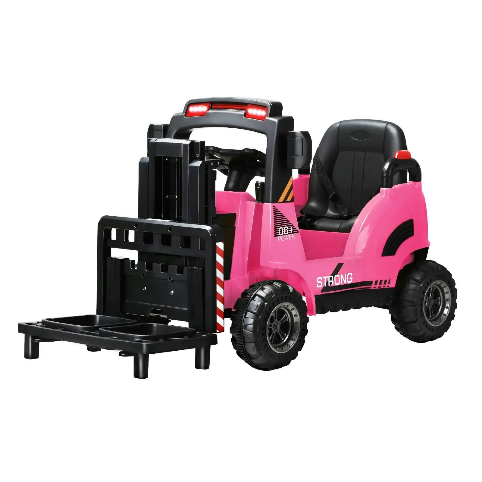 Mazam Ride-On Forklift Electric Car Toy for Toddlers Kids 12V Rechargeable Pink