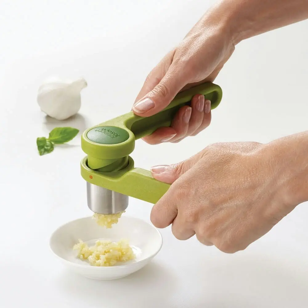 Joseph Joseph Helix Garlic Press/Crusher Manual Masher Home Kitchen Mincer Green