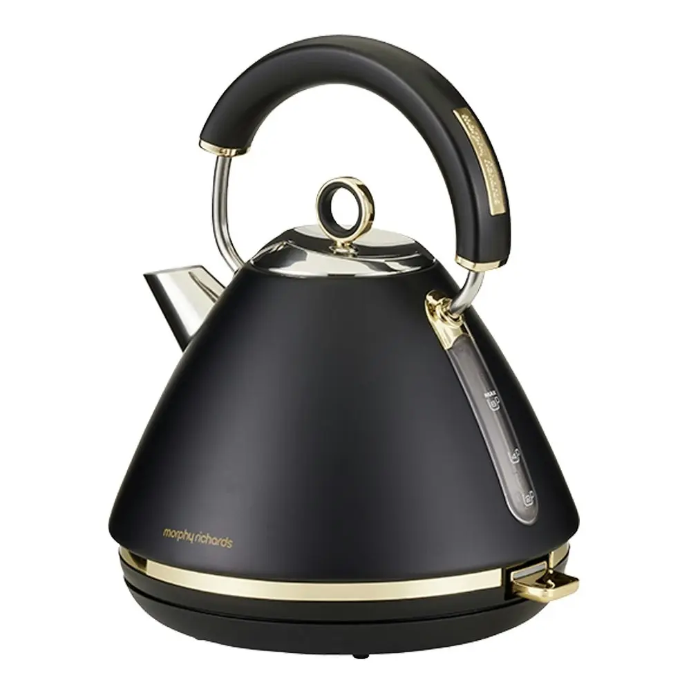 Morphy Richards Ascend 1.5L Electric Pyramid Kettle/Boiler 2200W Soft Gold/Black