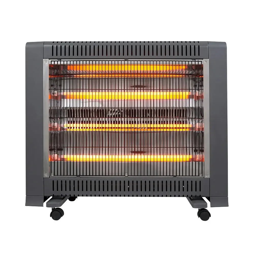 Goldair 65.5cm 2400W Radiant Heater w/ Fan/Thermostat Home Heating Charcoal