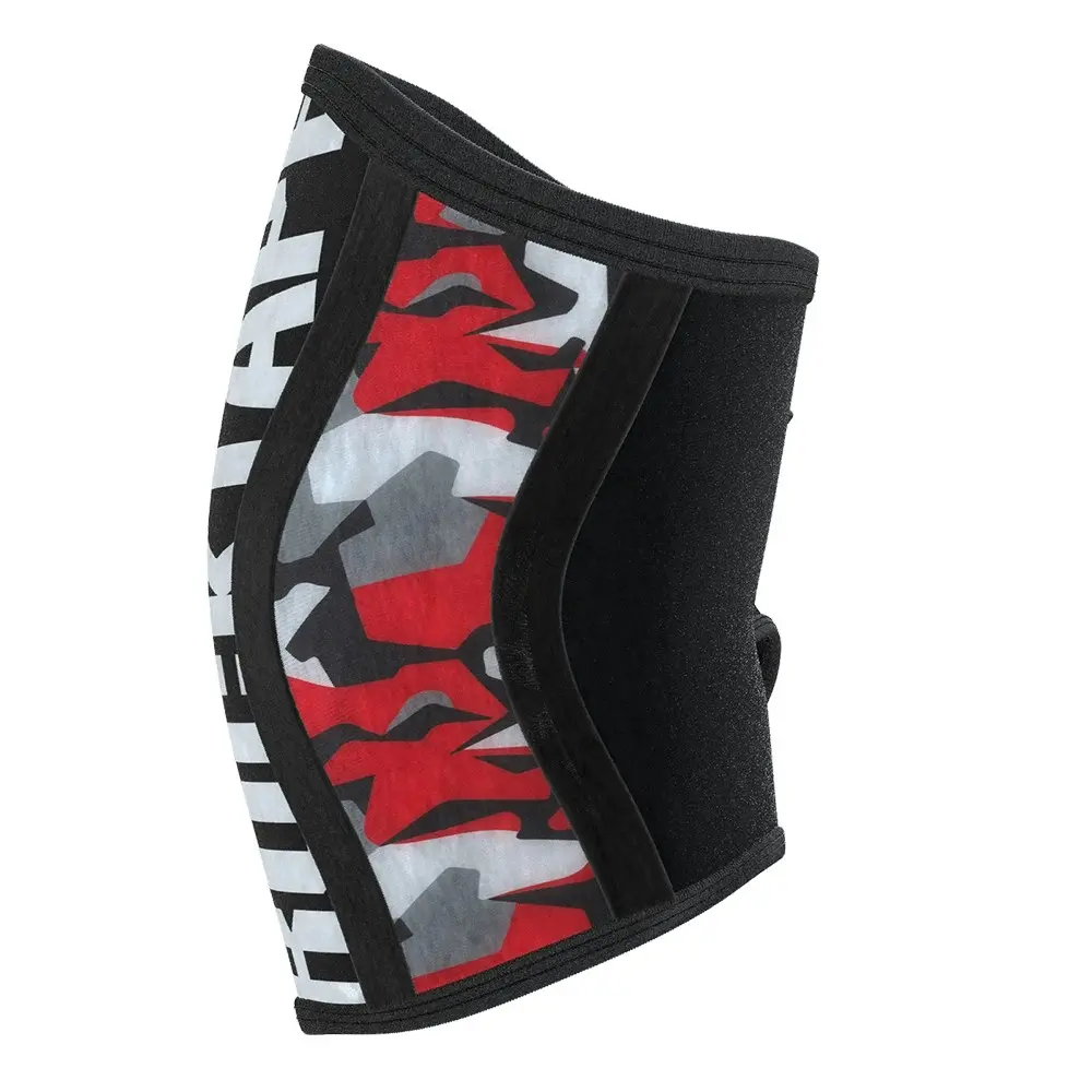 Rocktape Small 5mm Assassins Knee Sleeves Compression Squat/Deadlift Support Red