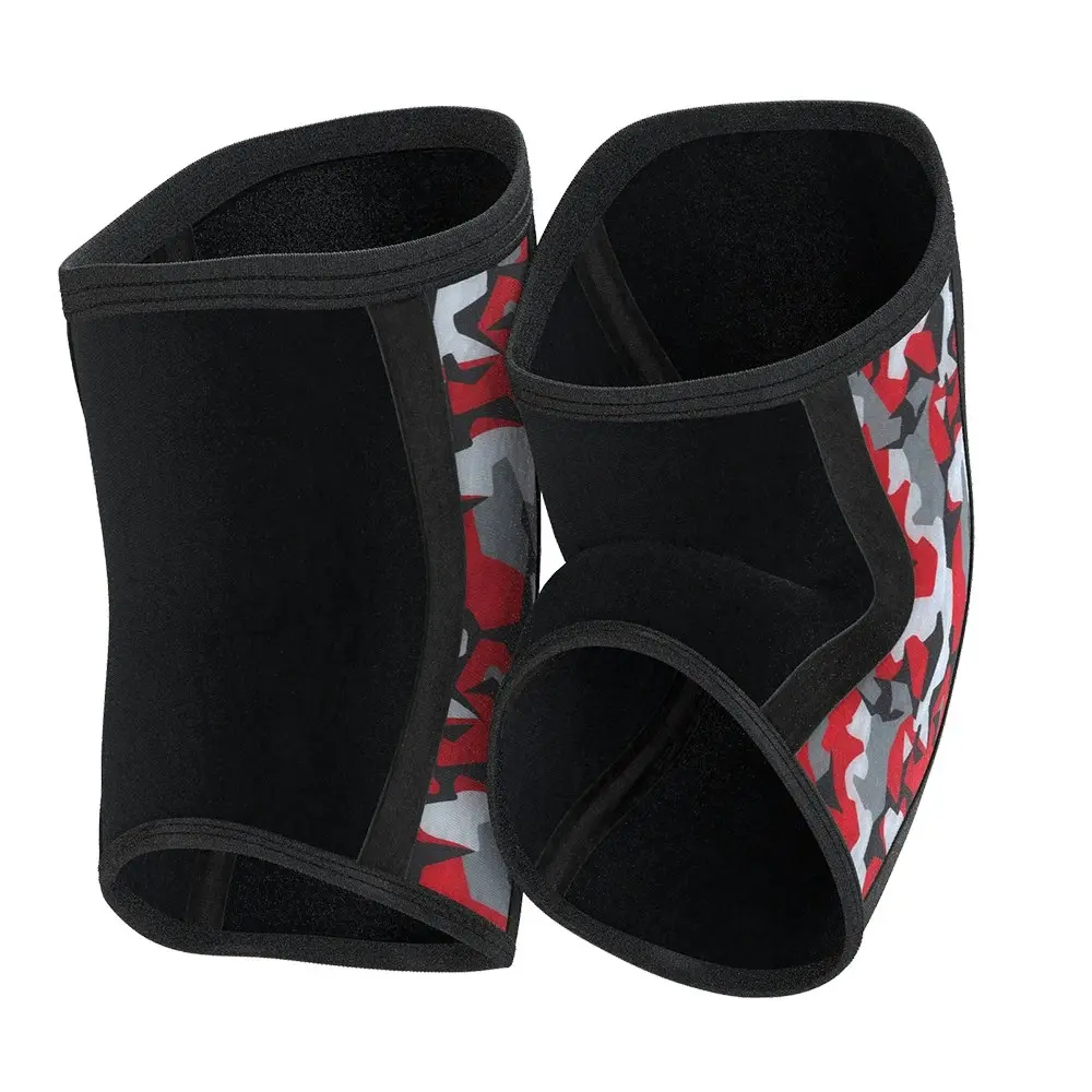 Rocktape XL 5mm Assassins Knee Sleeves Compression Squats/Dead Lifts Support Red