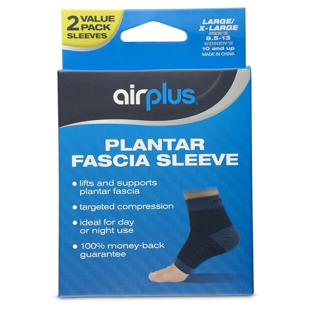 Airplus US W 10+/M 8.5-13 Unisex Plantar Fascia Sleeve Foot Support Compression