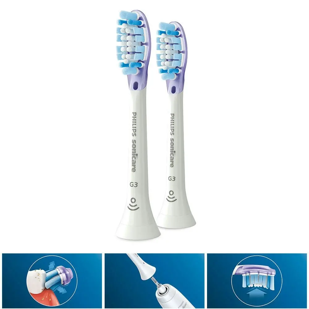 4PC Philips HX9052/67 G3 Gum Care Replacement Head for Electric Toothbrush White