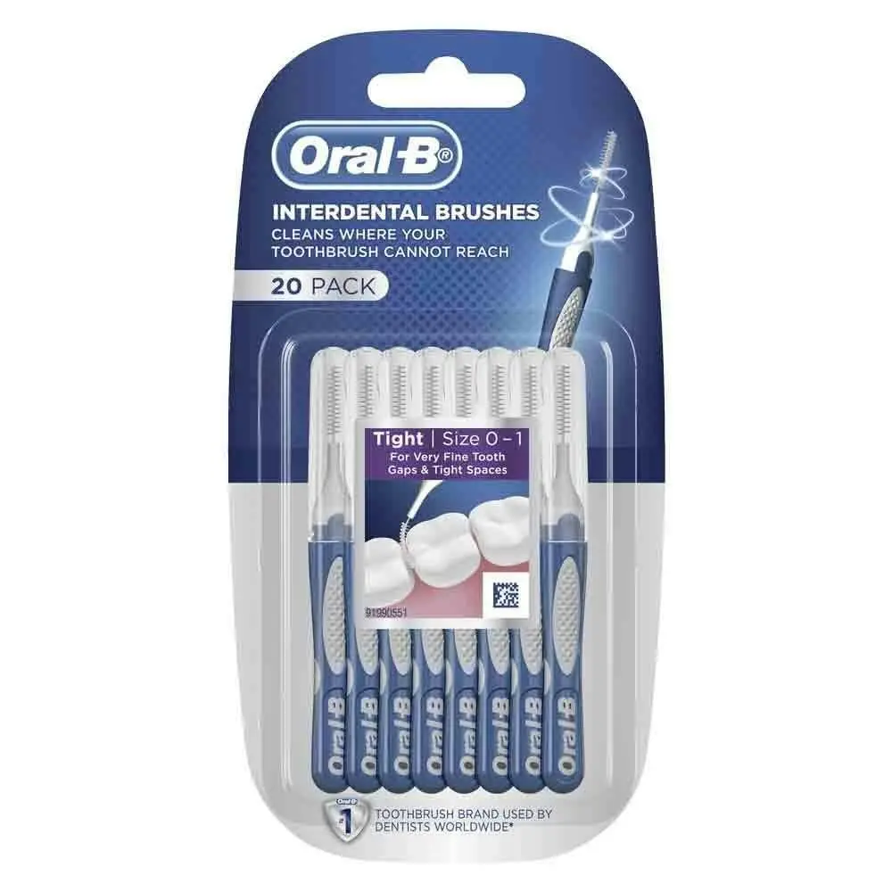 40PK Oral B Reusable Interdental Tooth Brushes Dental Teeth Cleaning BrushPicks