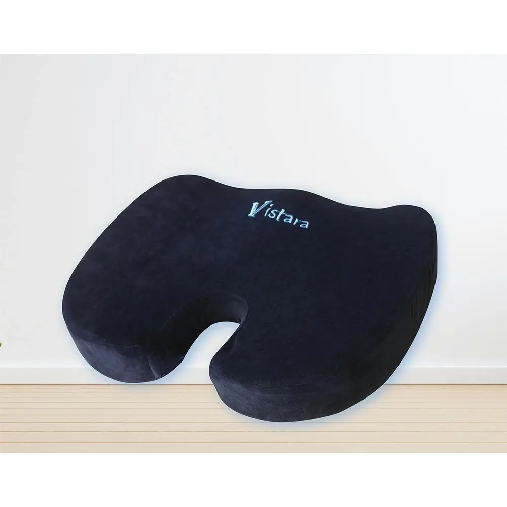 Vistara Coccyx Memory Foam Office Chair/Seat Support Posture Cushion 46x36cm