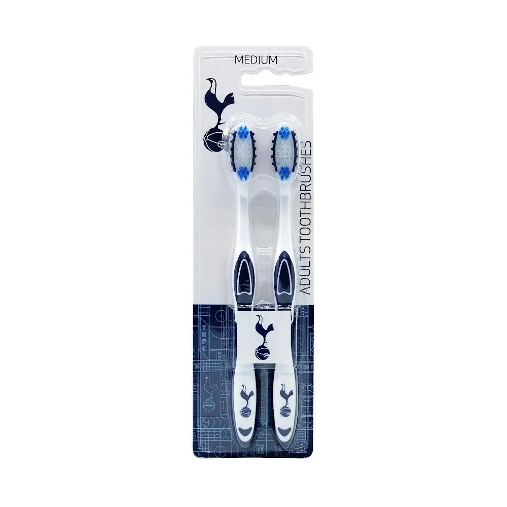 6pc EPL Tottenham Football Club Adults Medium Toothbrush Dental Teeth Oral Care