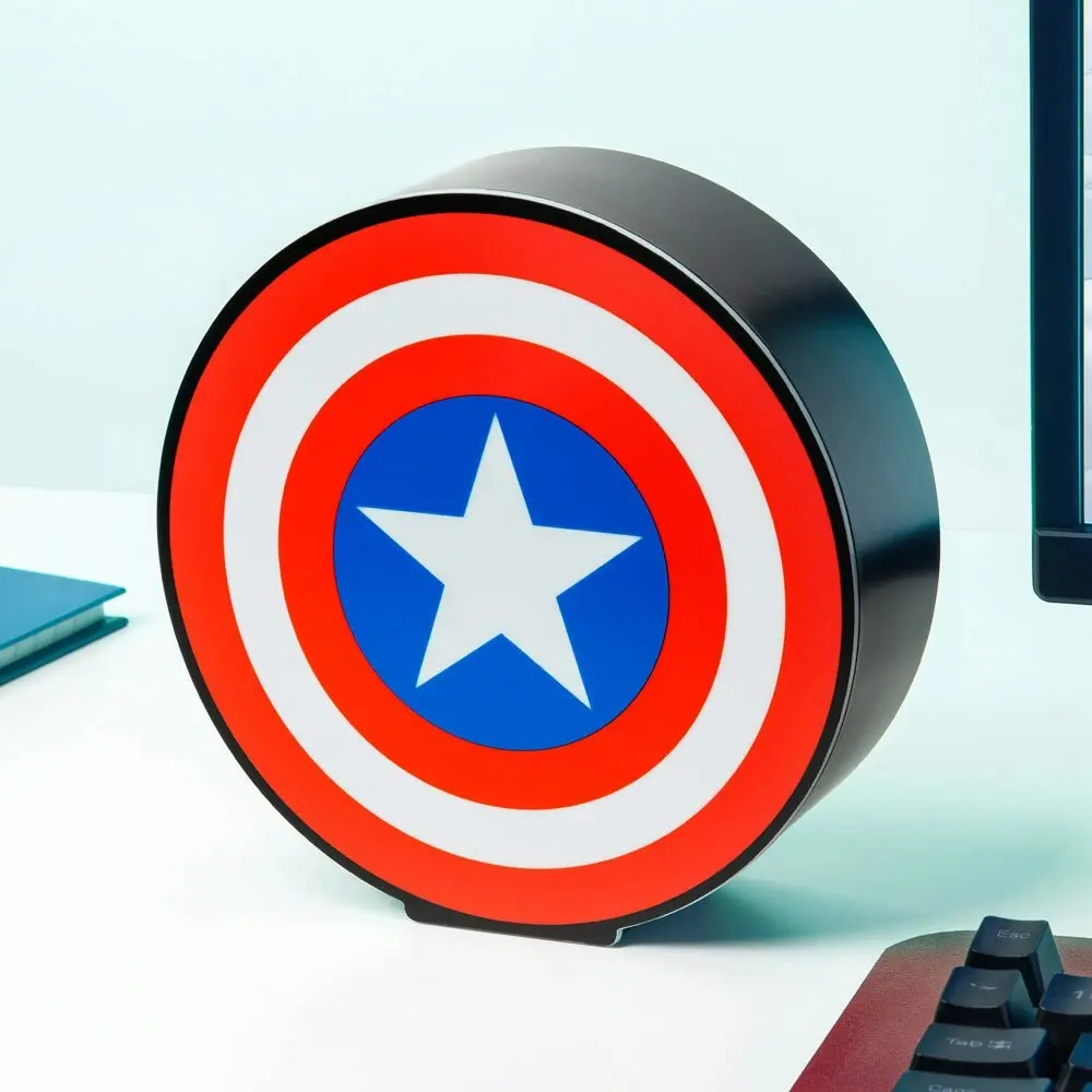 Captain America Shield Marvel 16cm Night Light Home/Room Desk/Tabletop Lamp