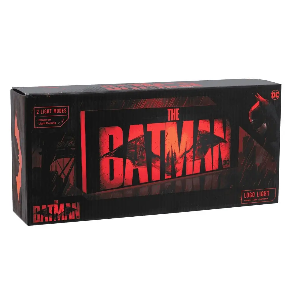 The Batman Logo DC Comics 30cm Night Box Light Home/Room Office Decor Red/Black