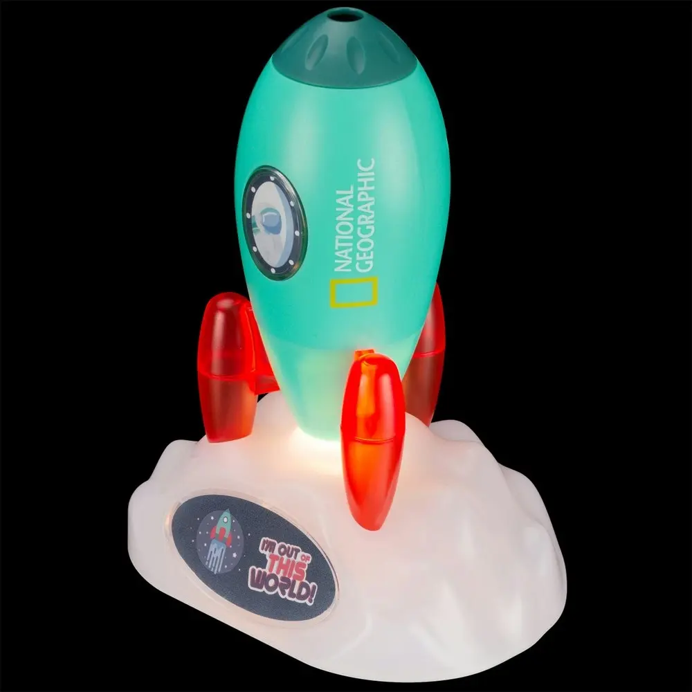 Bresser National Geographic Space Rocket Projector & Night Light Kids/Child 6y+