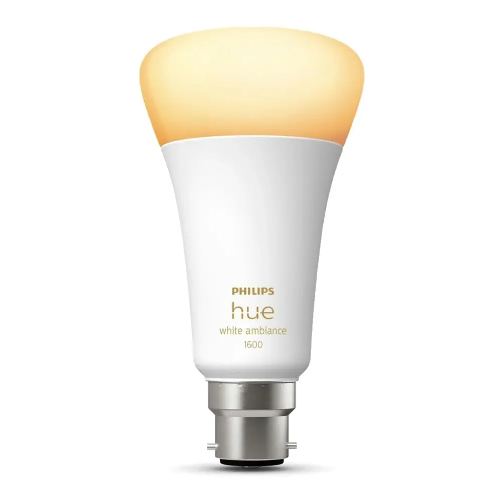 Philips Hue White Ambiance Home Light Bulb/Globe 15W A67 B22 w /Bluetooth 1521LM