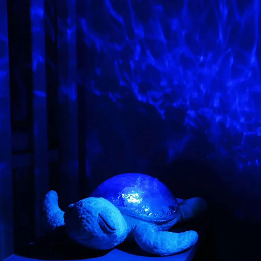 Cloud B Tranquil 27cm Turtle Night Light Projector Baby/Toddler Lamp 0m+ Aqua