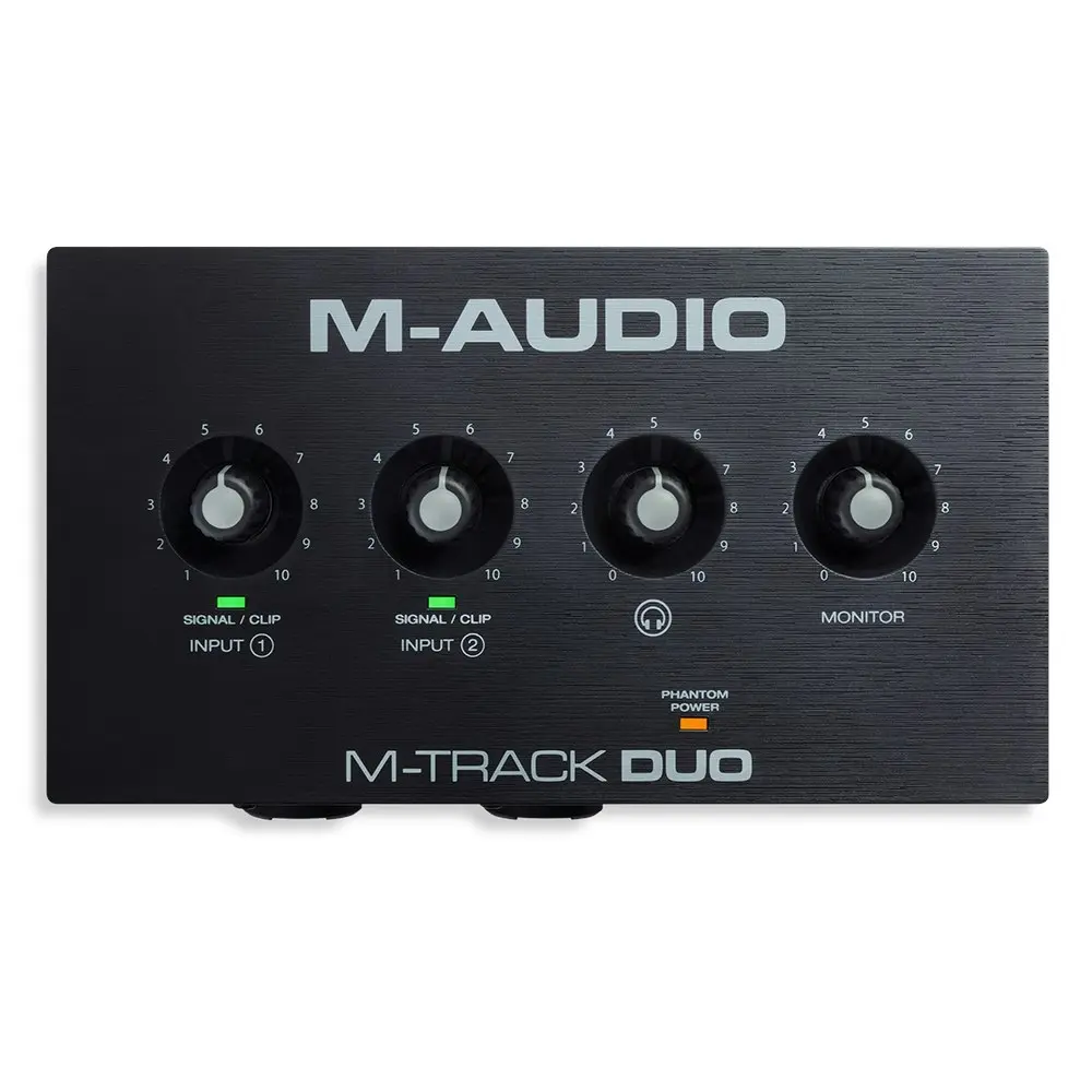 M-Audio M-Track Duo 2-Channel Portable Recording Interface For Mac/Desktop PC