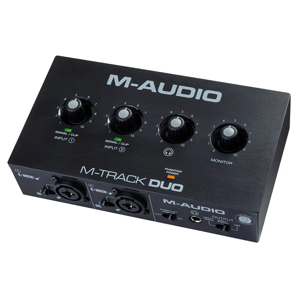 M-Audio M-Track Duo 2-Channel Portable Recording Interface For Mac/Desktop PC