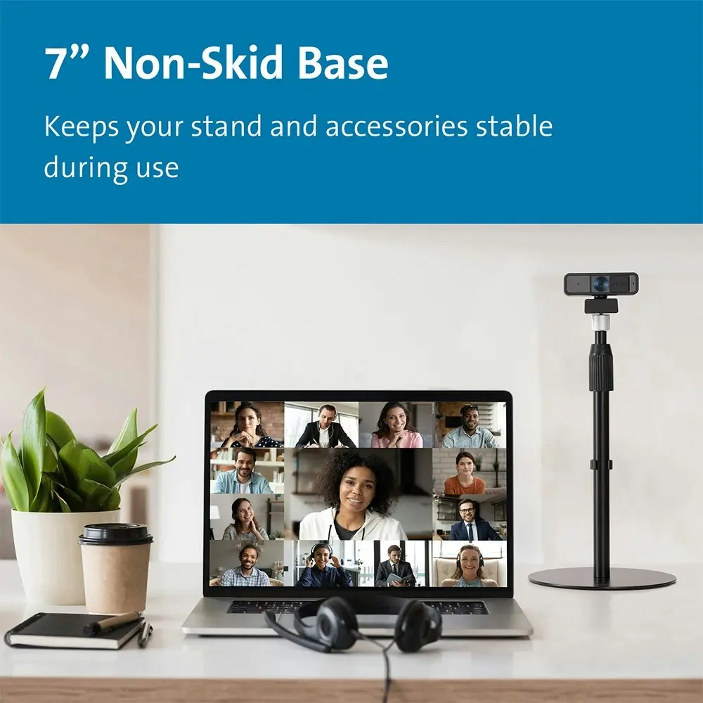 Kensington A1010 Provc Telescoping Desktop Stand/Mount For Mic/Webcam/Light BLK