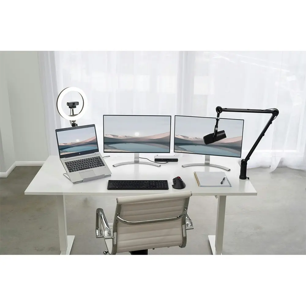 Kensington A1020 Provc Boom Arm Stand/Mount For Webcam/Microphone/Light Black