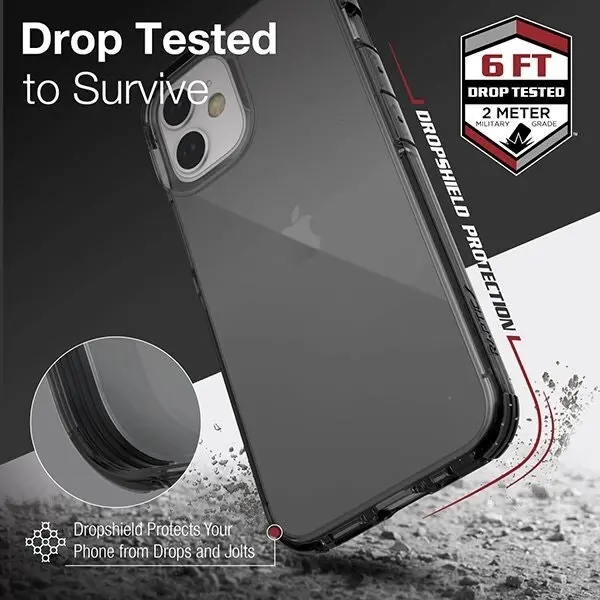 X-Doria Raptic Shockproof 5.4" Mobile Case/Cover For Apple iPhone 12 Mini Black