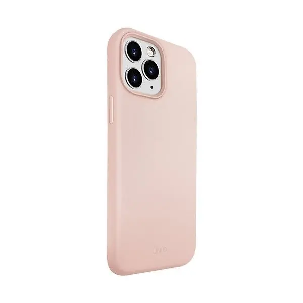 Uniq Lino Hue Silicone Armour Case Protective Cover For Apple iPhone 12 Pro Pink