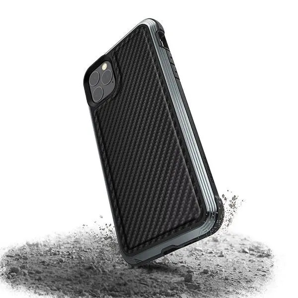 X-Doria Defense Lux Protective Carbon Case/Cover For Apple iPhone 11 Pro Max BLK