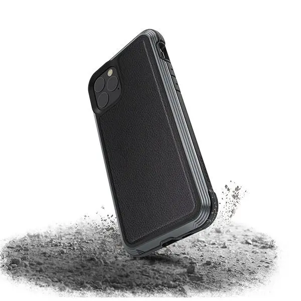 X-Doria Defense Lux Protective Leather Case/Cover For Apple iPhone 11 Pro Black