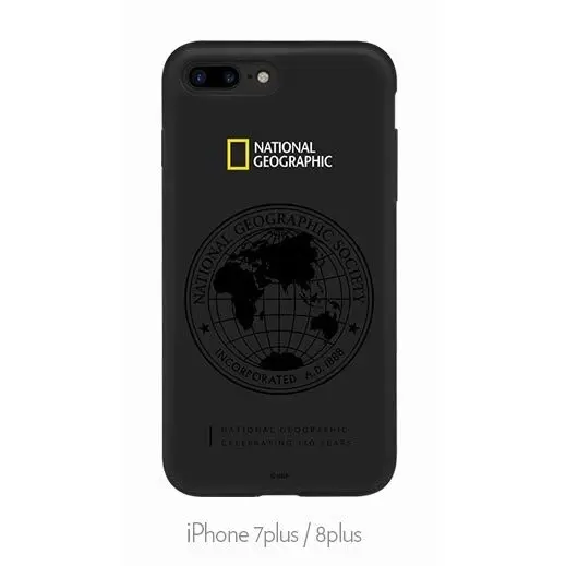 National Geographic Double Protective Case Cover For Apple iPhone 7/8 Plus Black