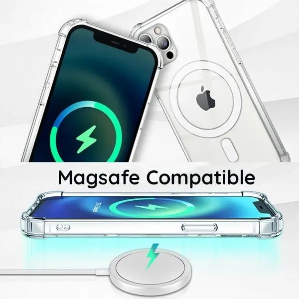 Urban MagSafe Phone Case Protective Back Cover For Apple iPhone 12 Pro Max Clear