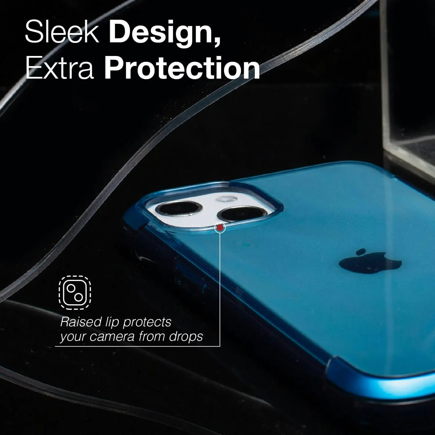 X-Doria Raptic Air Shockproof Slim Mobile Case/Cover For Apple iPhone 13 Blue