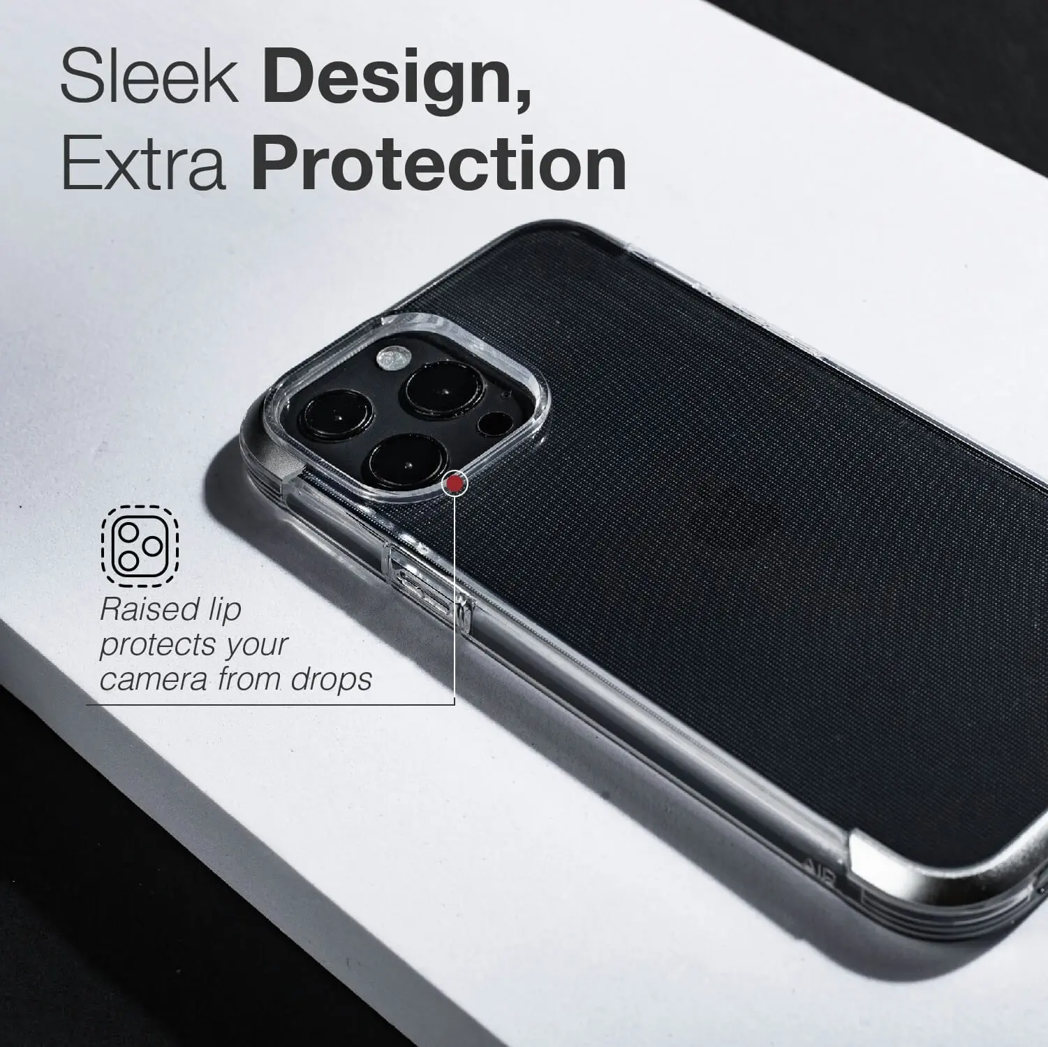 X-Doria Raptic Air Shockproof Slim Case/Cover For Apple iPhone 13 Pro Clear